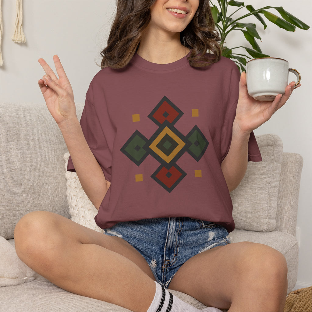Origins Pattern, Ancient Symbols T-Shirt, Heavyweight