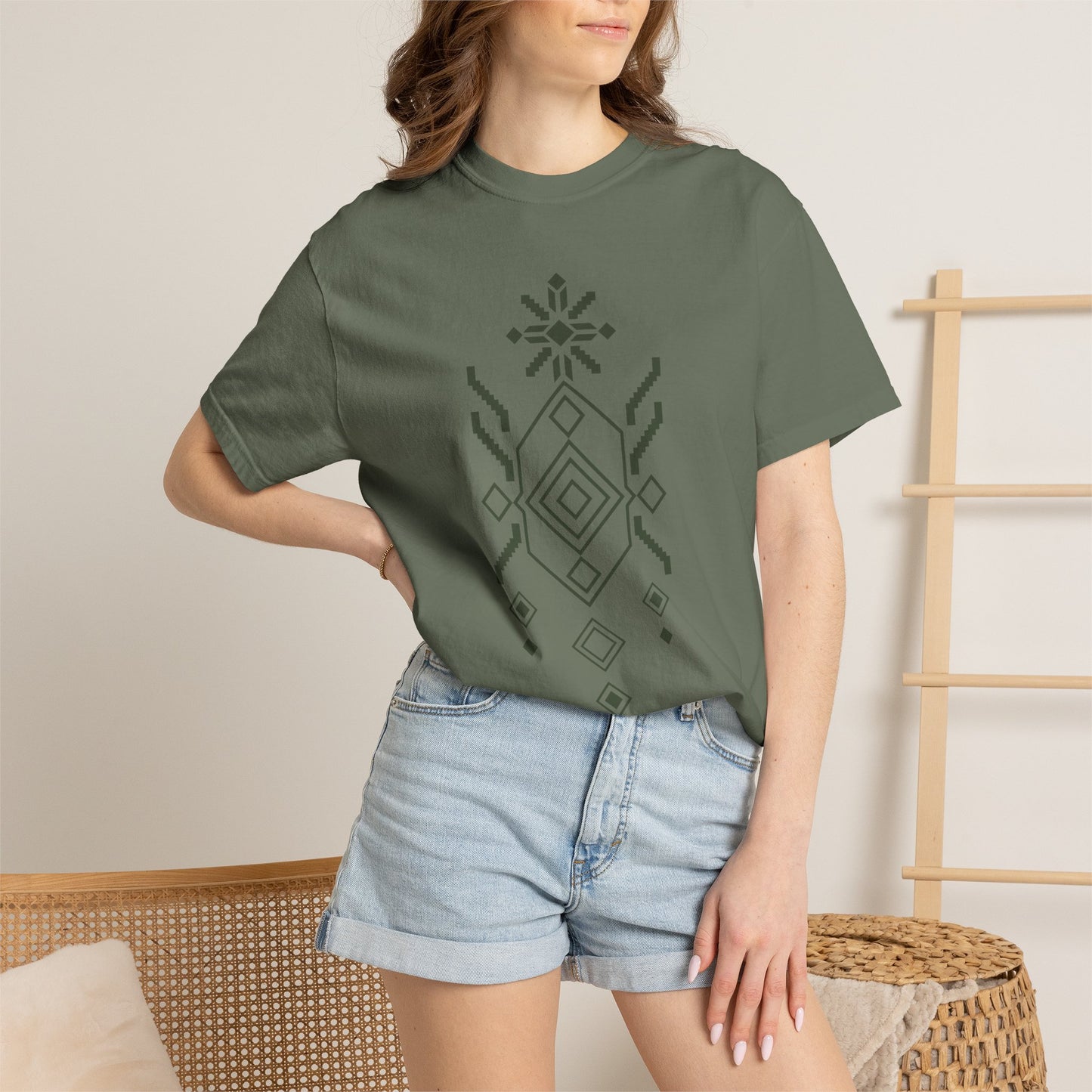 Ancestral Crown, Ancient Symbols T-Shirt, Heavyweight