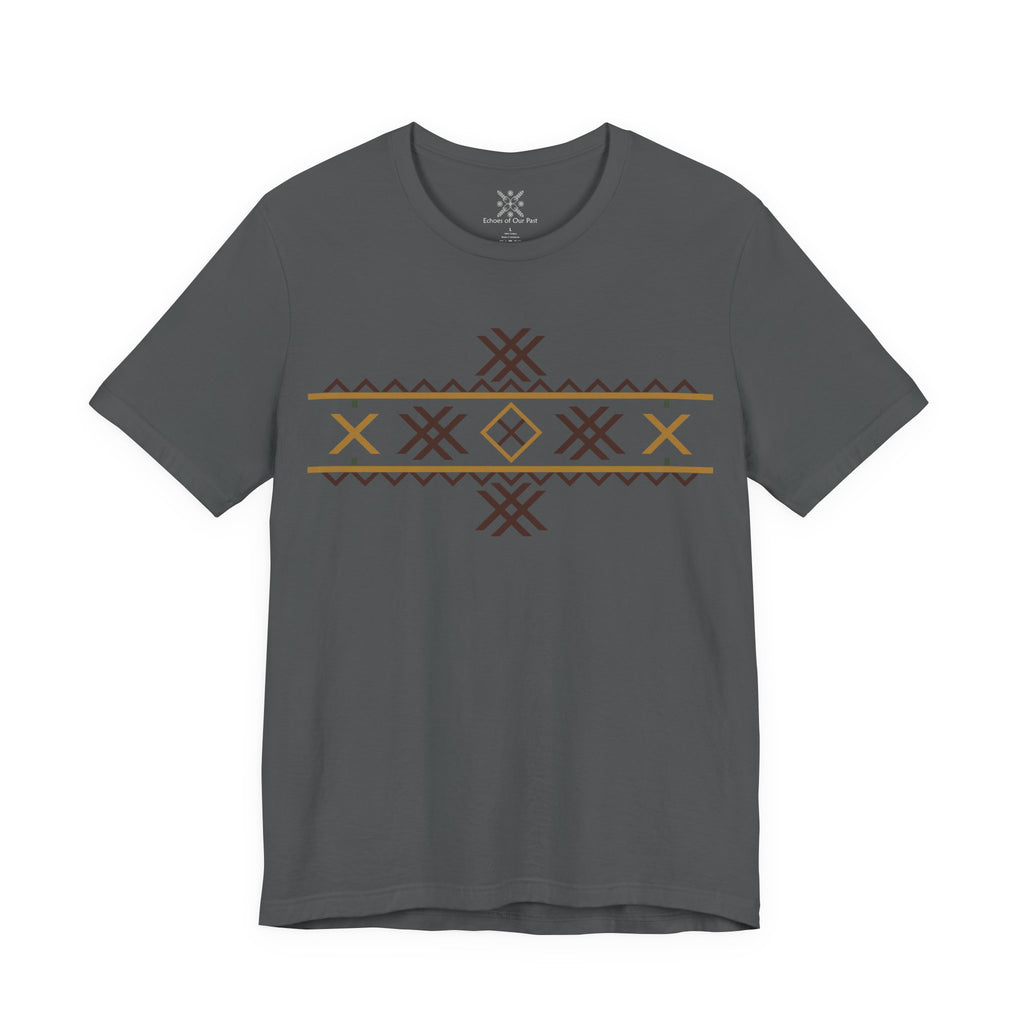 Wolf Fangs Motif, Ancient Symbols T-Shirt, Lightweight