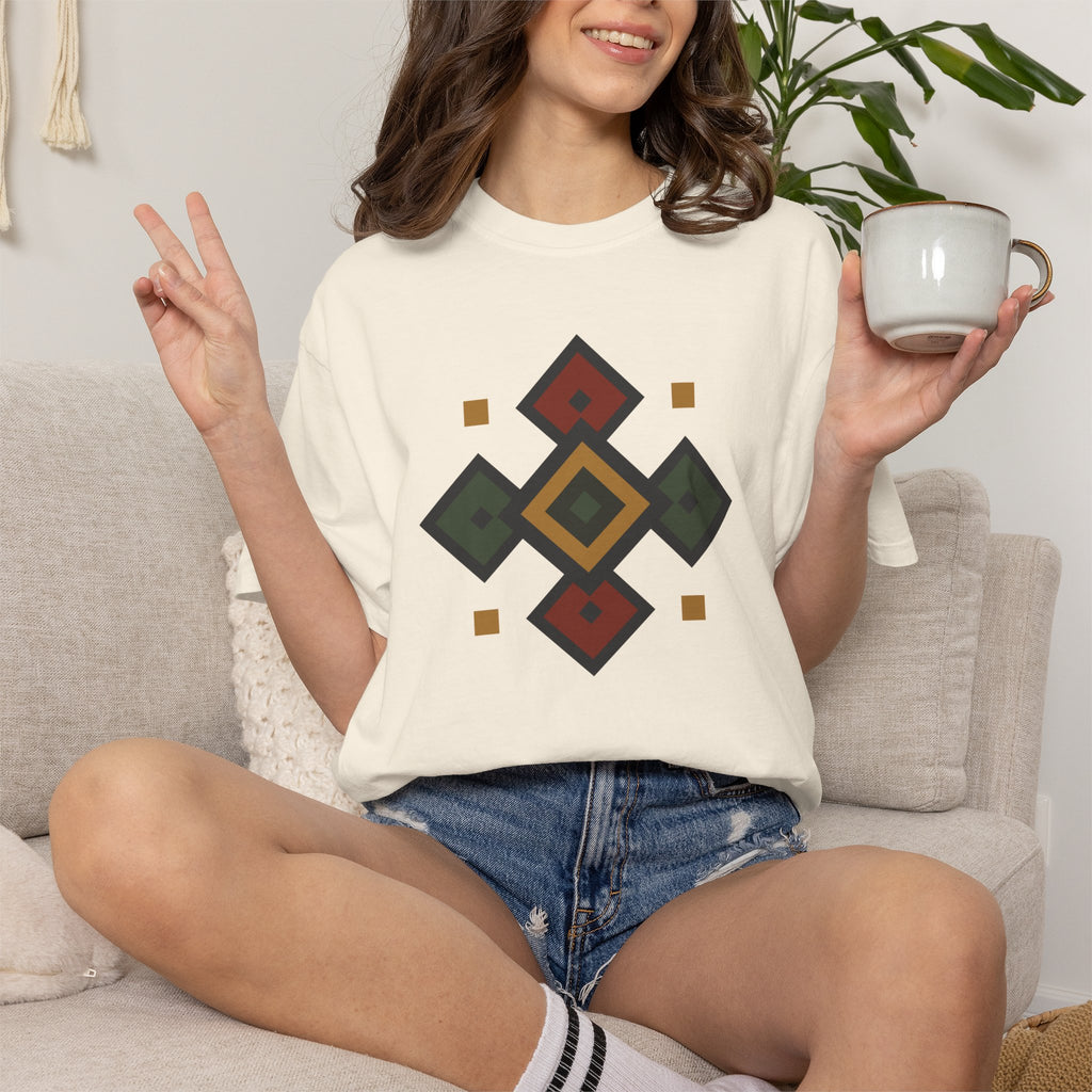 Origins Pattern, Ancient Symbols T-Shirt, Heavyweight