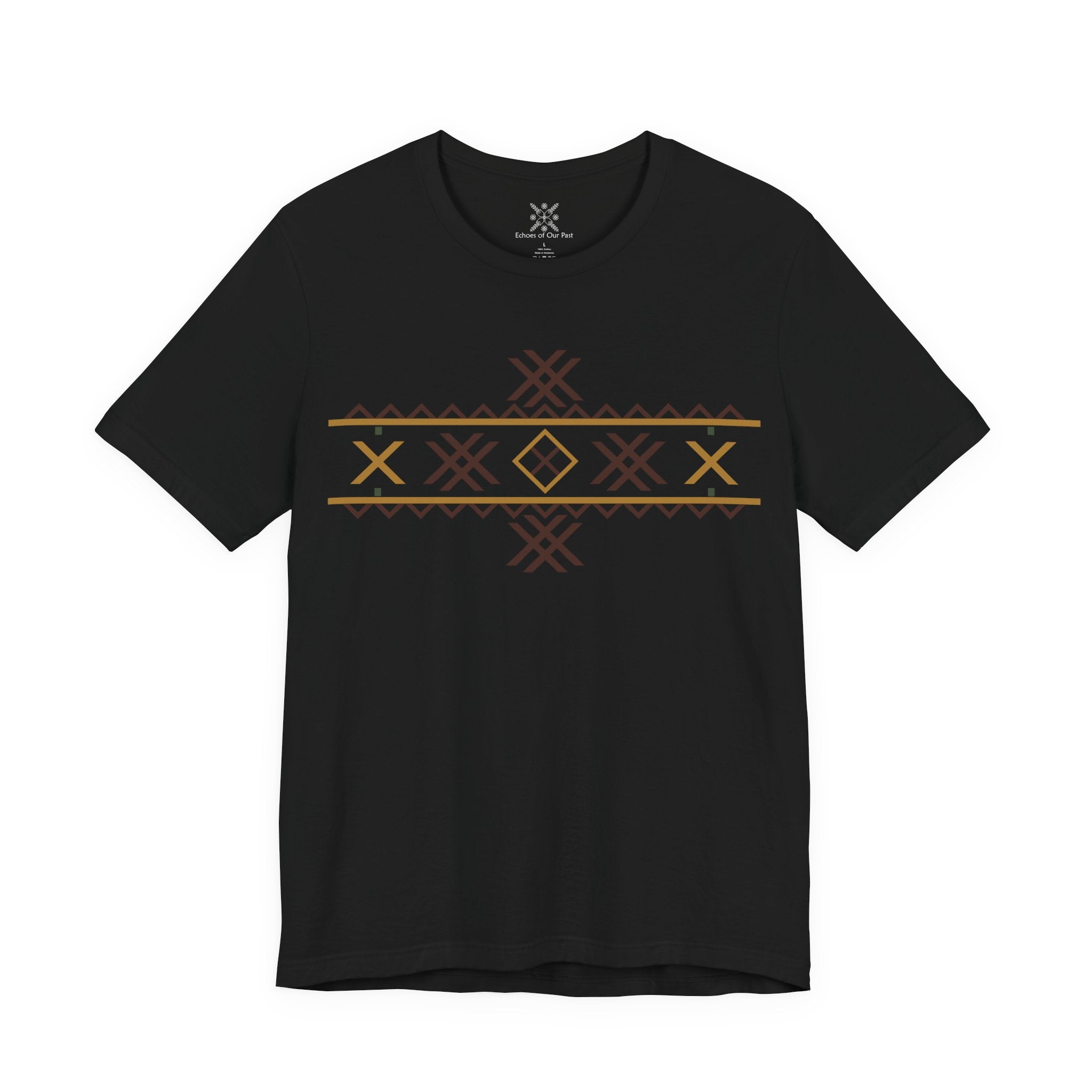 Wolf Fangs Motif, Ancient Symbols T-Shirt, Lightweight