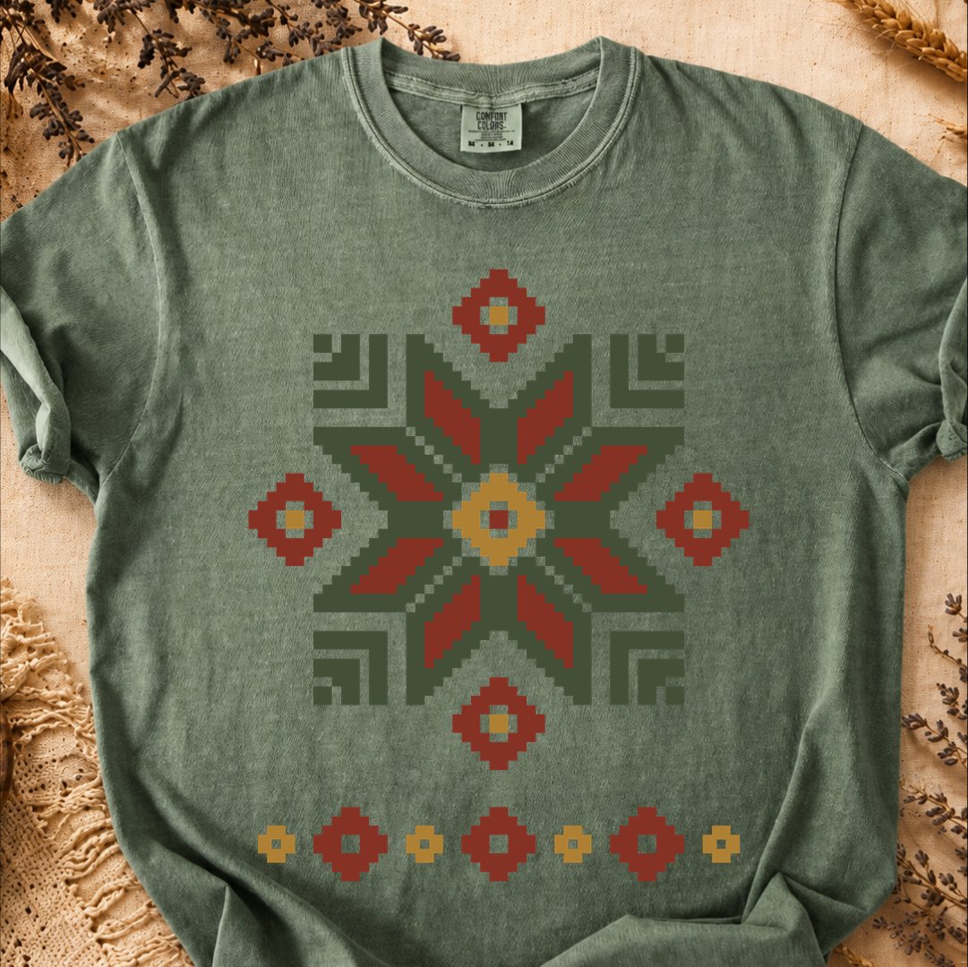 Ancestral Wreath, Ancient Symbols T-Shirt, Heavyweight