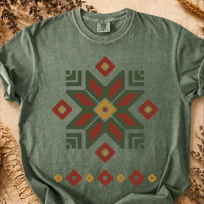 Ancestral Wreath, Ancient Symbols T-Shirt, Heavyweight