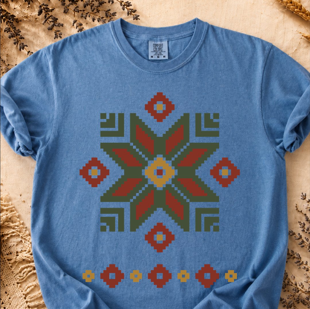 Ancestral Wreath, Ancient Symbols T-Shirt, Heavyweight