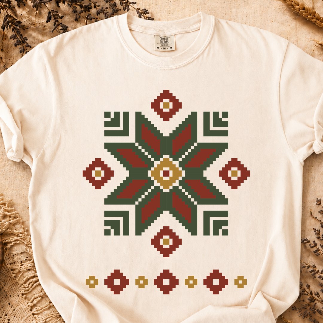 Ancestral Wreath, Ancient Symbols T-Shirt, Heavyweight