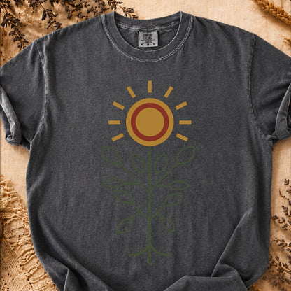 Bright Sunflower, Ancient Symbols T-Shirt, Heavyweight