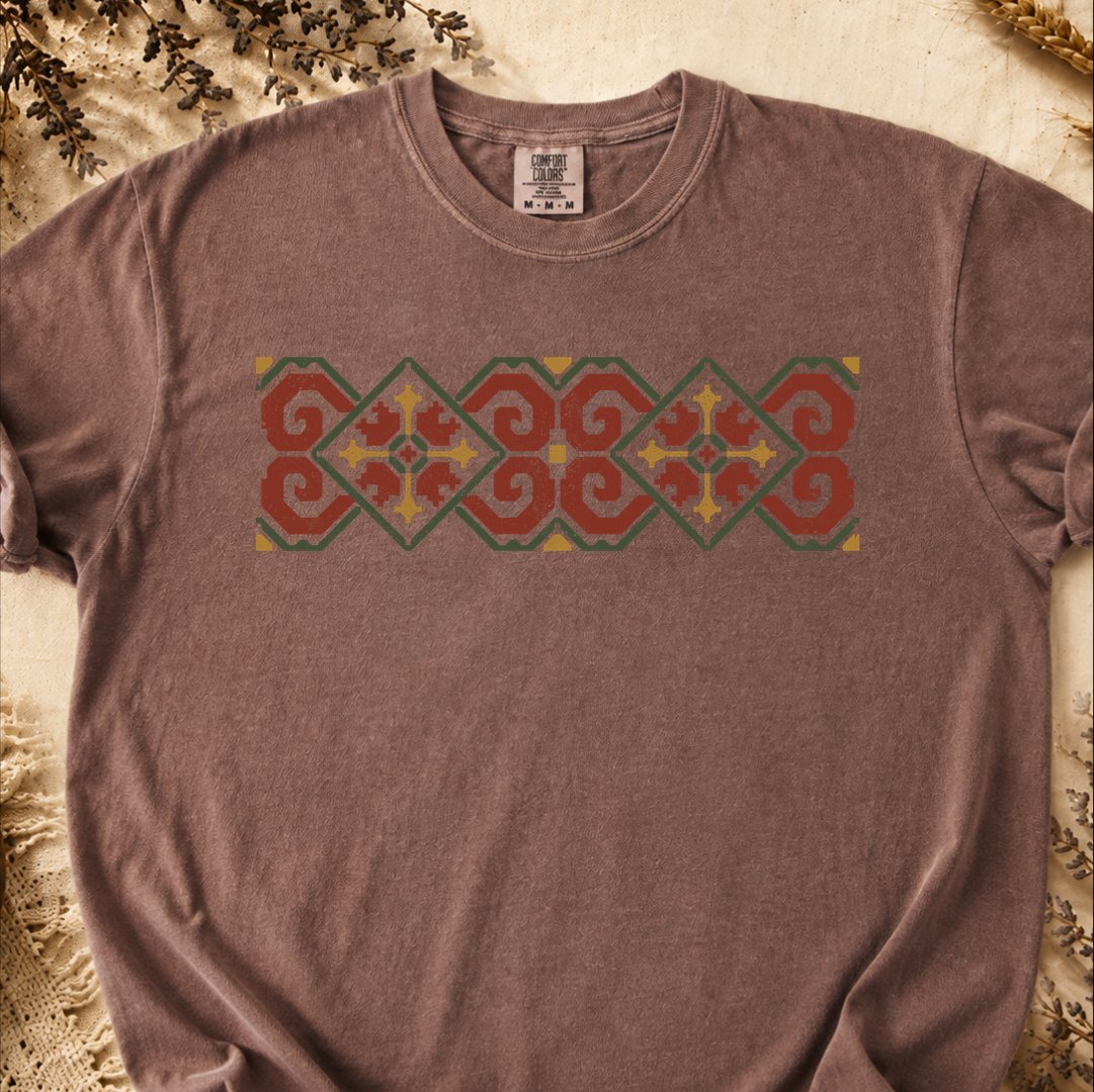 Carpathian Ram Motif, Ancient Symbols T-Shirt, Heavyweight