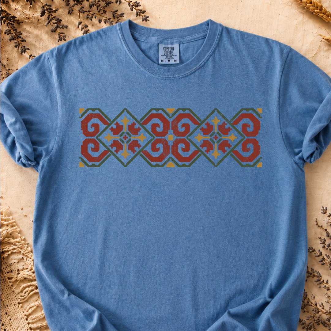 Carpathian Ram Motif, Ancient Symbols T-Shirt, Heavyweight