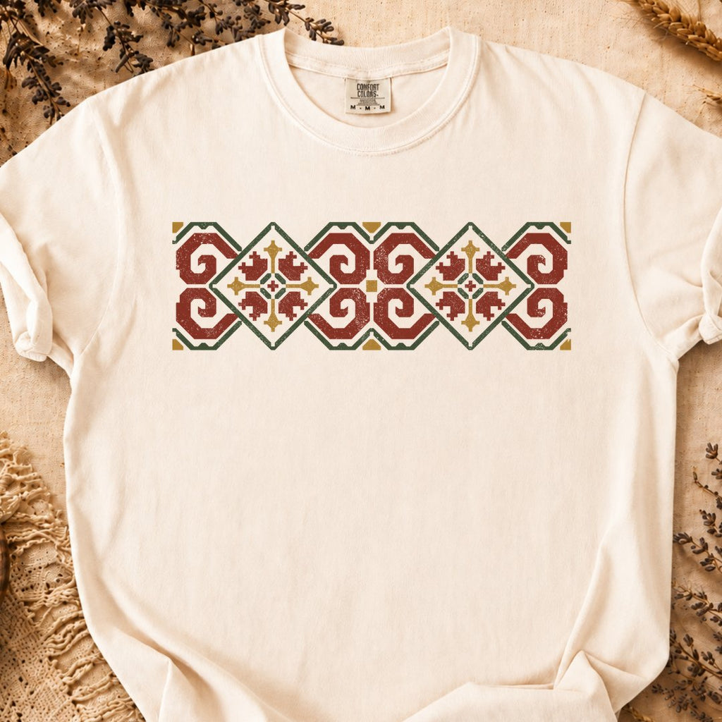 Carpathian Ram Motif, Ancient Symbols T-Shirt, Heavyweight
