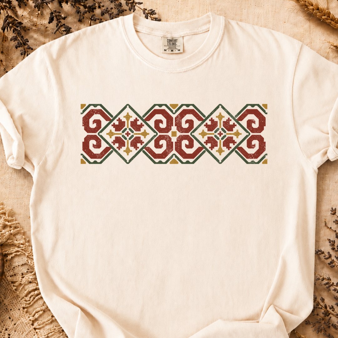 Carpathian Ram Motif, Ancient Symbols T-Shirt, Heavyweight