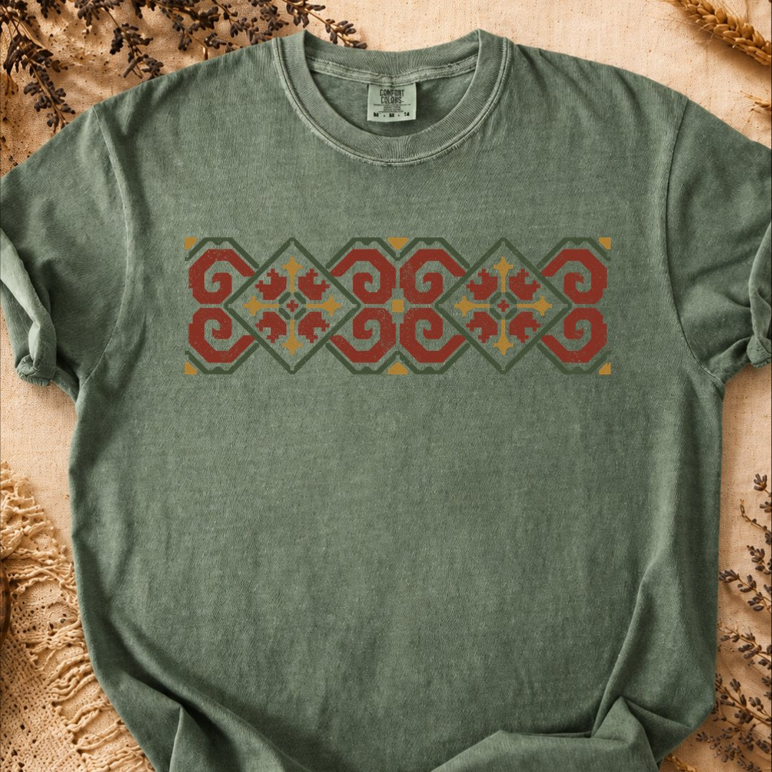 Carpathian Ram Motif, Ancient Symbols T-Shirt, Heavyweight