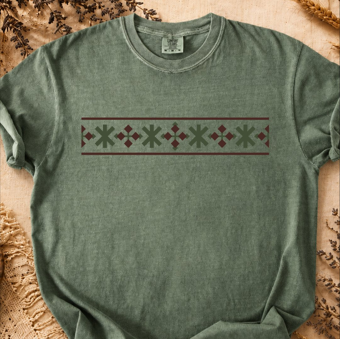 Centered Heritage Motif, Ancient Symbols T-Shirt, Heavyweight