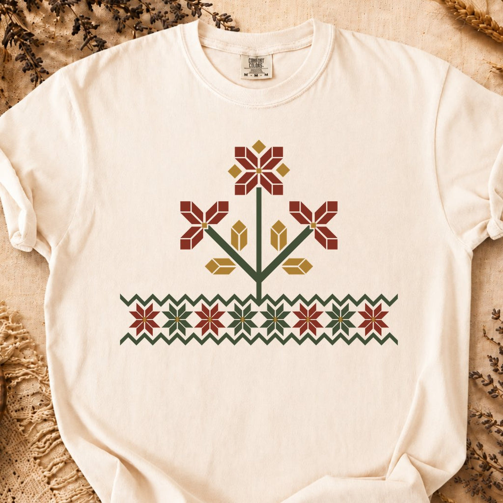 Floral Weave, Ancient Symbols T-Shirt, Heavyweight