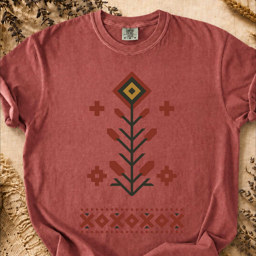 Geometry of Spring, Ancient Symbols T-Shirt, Heavyweight