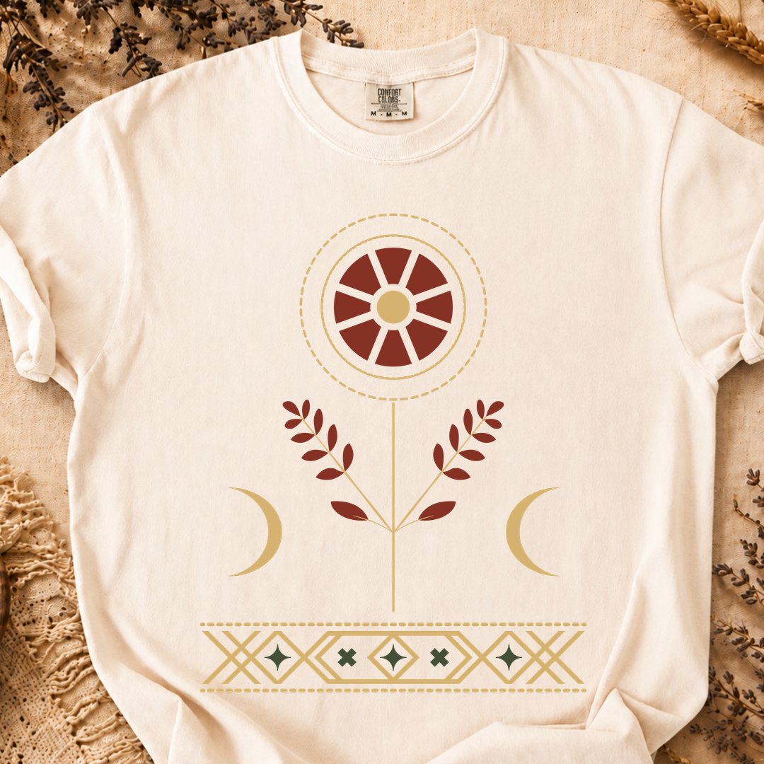 Golden Symmetry, Ancient Symbols T-Shirt, Heavyweight