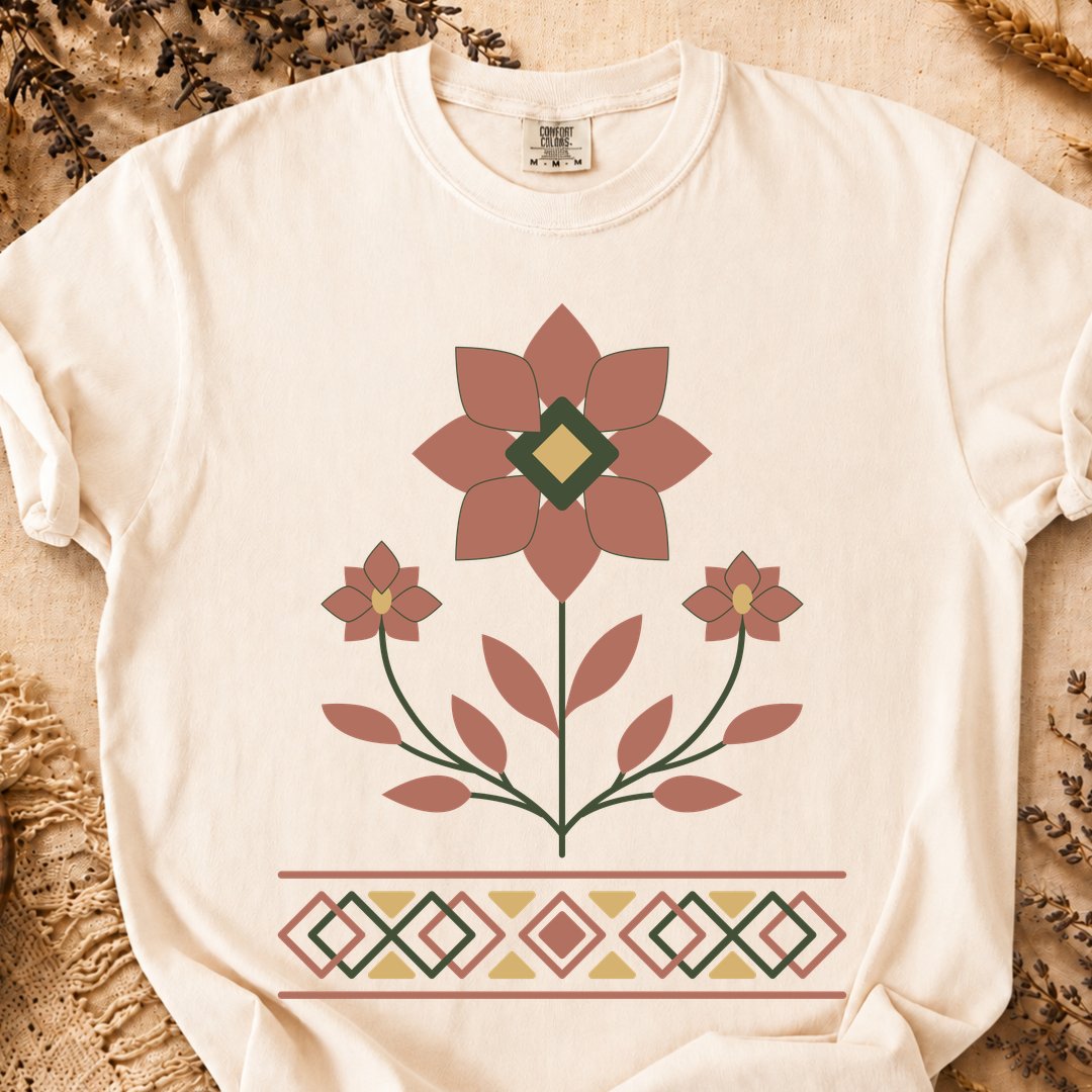 Heritage Bloom, Ancient Symbols T-Shirt, Heavyweight