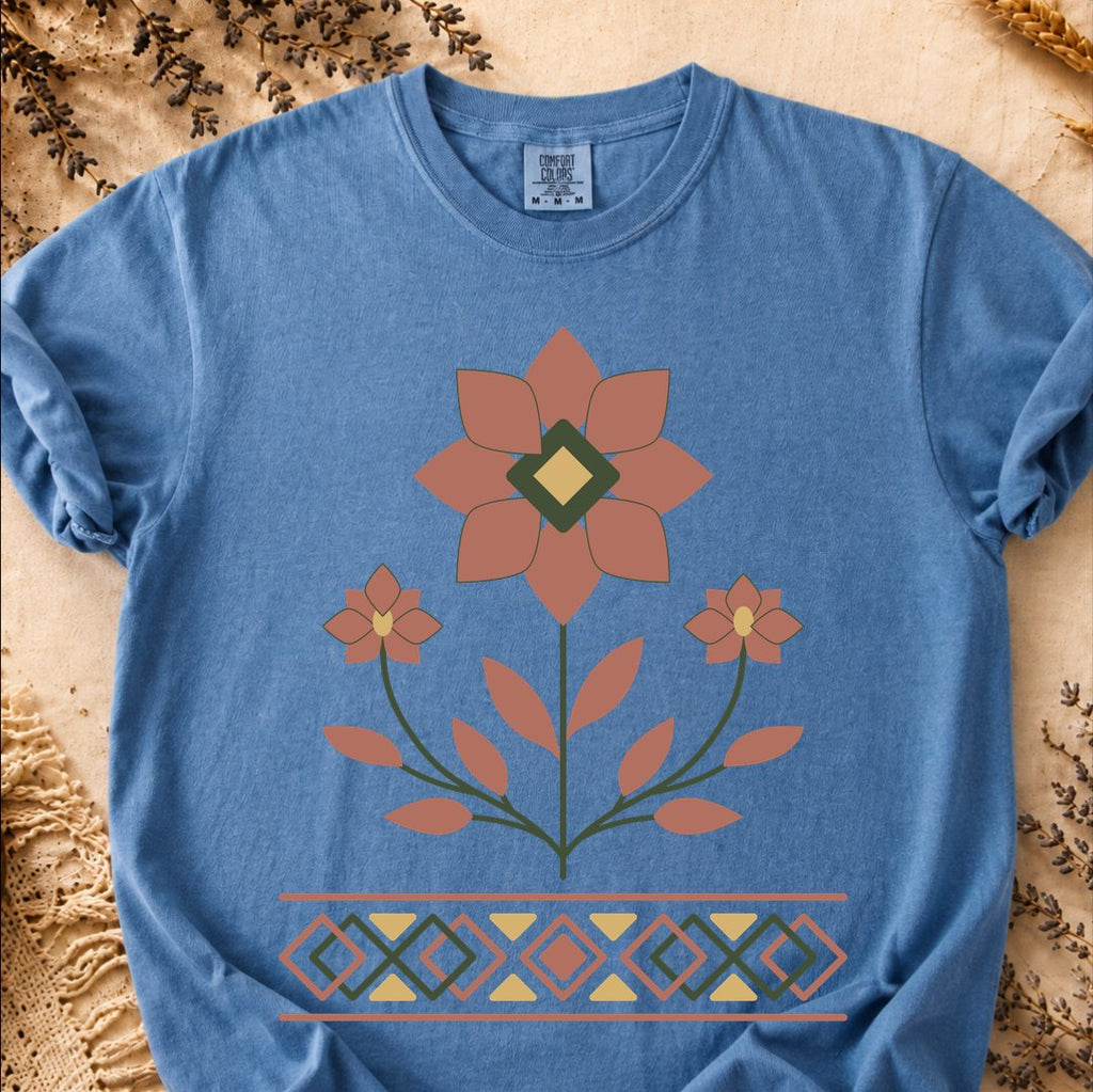 Heritage Bloom, Ancient Symbols T-Shirt, Heavyweight