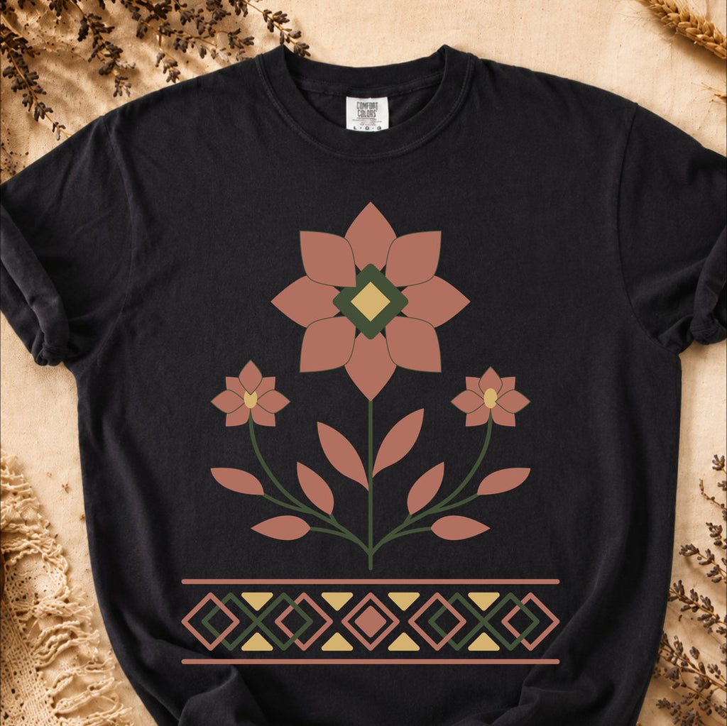 Heritage Bloom, Ancient Symbols T-Shirt, Heavyweight