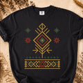 Illuminating Winter Pattern, Ancient Symbols T-Shirt, Heavyweight