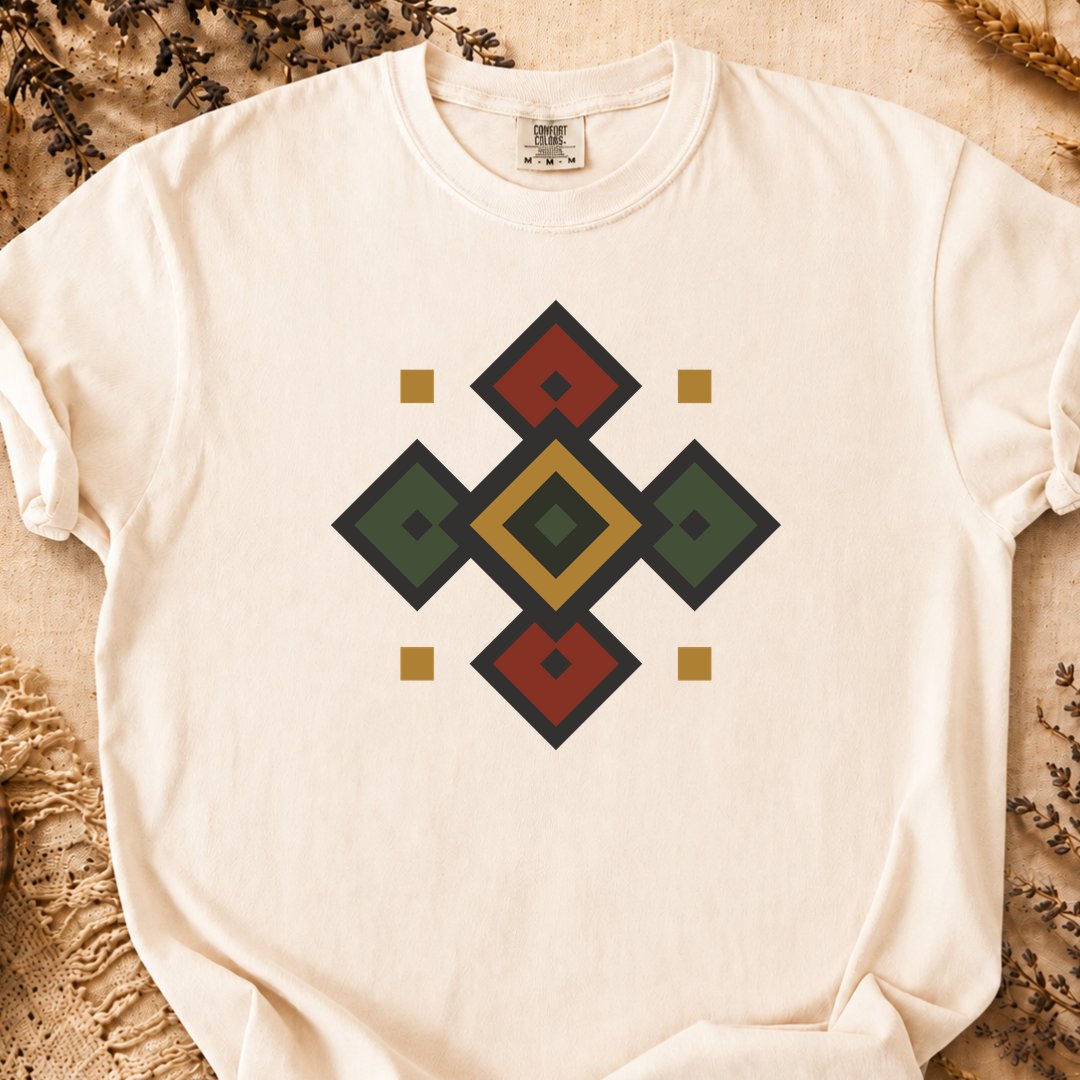 Origins Pattern, Ancient Symbols T-Shirt, Heavyweight