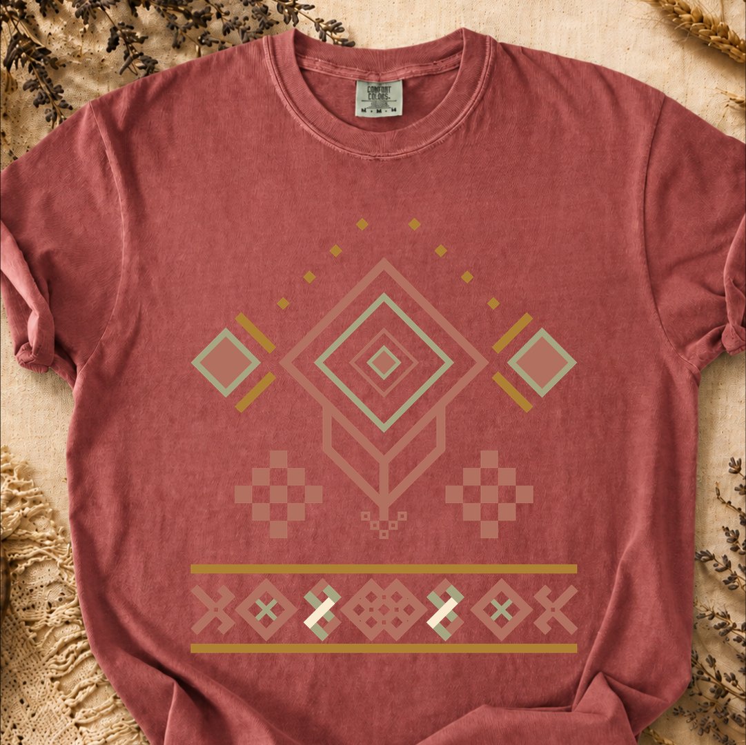 Pattern of Vitality, Ancient Symbols T-Shirt, Heavyweight