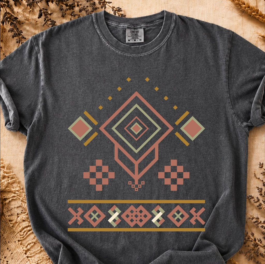 Pattern of Vitality, Ancient Symbols T-Shirt, Heavyweight
