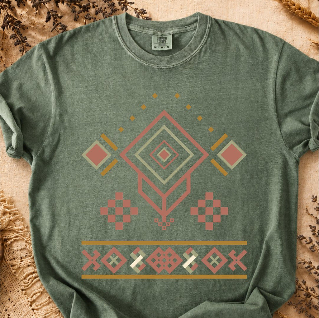 Pattern of Vitality, Ancient Symbols T-Shirt, Heavyweight
