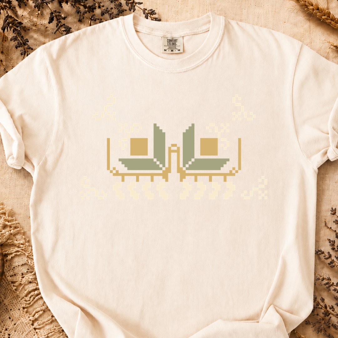 Primitive Grid, Ancient Symbols T-Shirt, Heavyweight