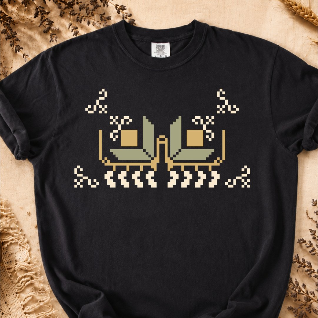 Primitive Grid, Ancient Symbols T-Shirt, Heavyweight