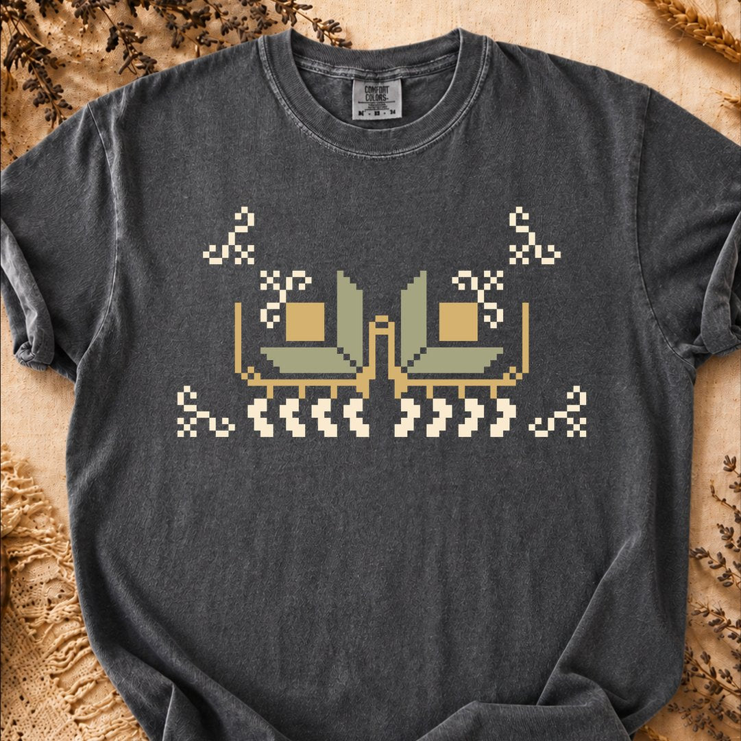 Primitive Grid, Ancient Symbols T-Shirt, Heavyweight