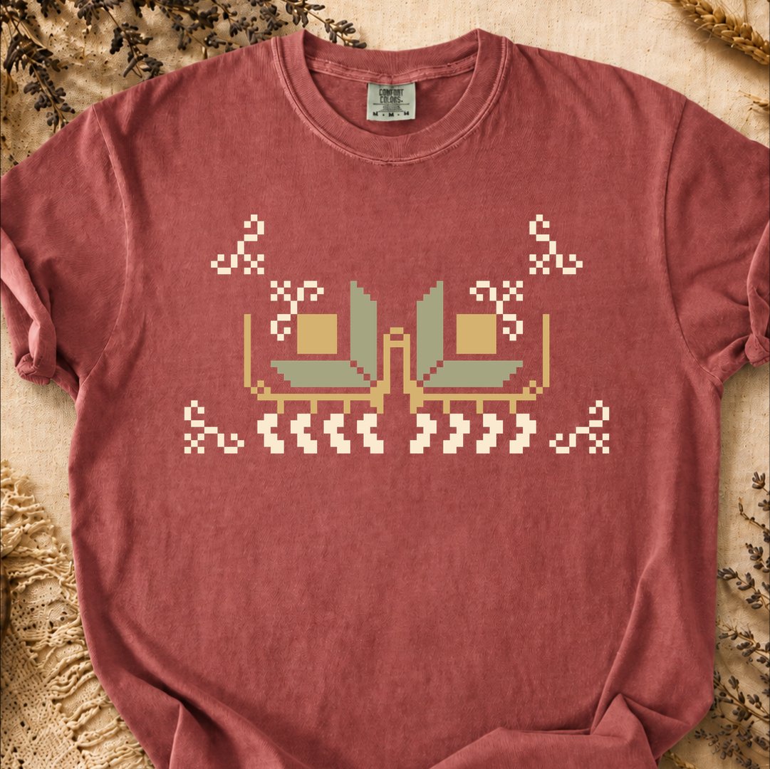 Primitive Grid, Ancient Symbols T-Shirt, Heavyweight