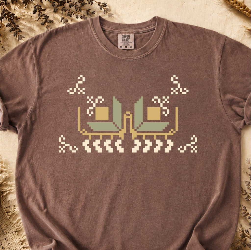 Primitive Grid, Ancient Symbols T-Shirt, Heavyweight