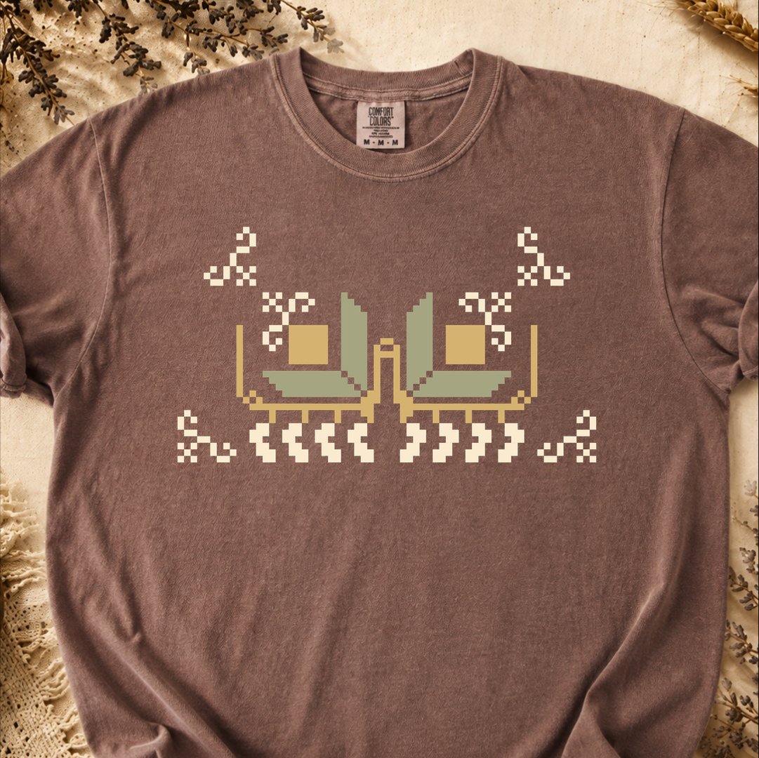 Primitive Grid, Ancient Symbols T-Shirt, Heavyweight