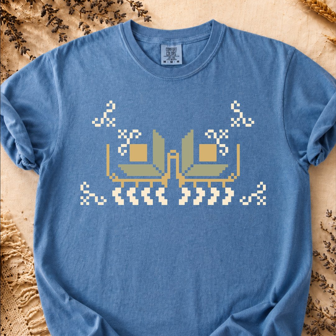 Primitive Grid, Ancient Symbols T-Shirt, Heavyweight