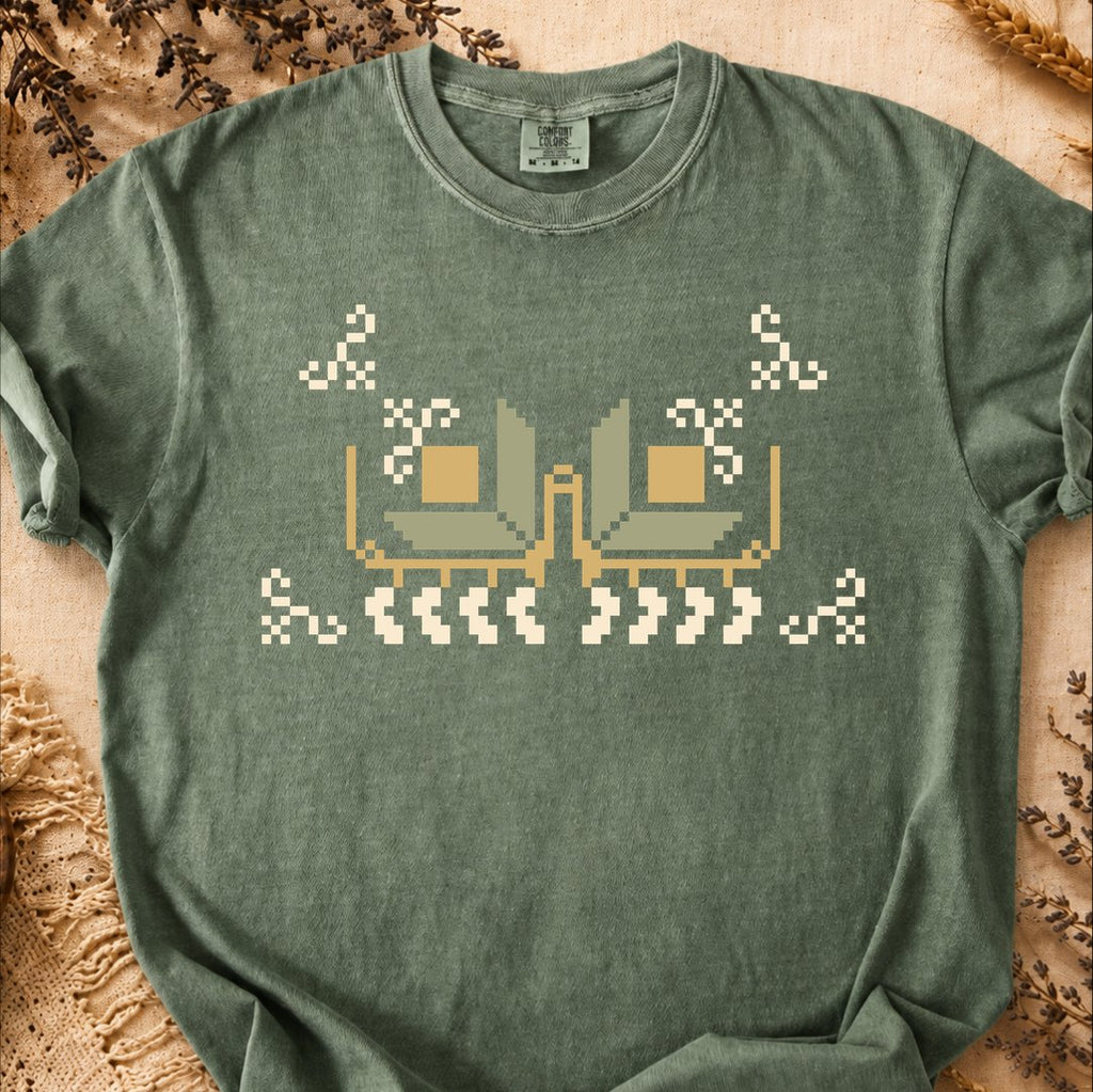 Primitive Grid, Ancient Symbols T-Shirt, Heavyweight