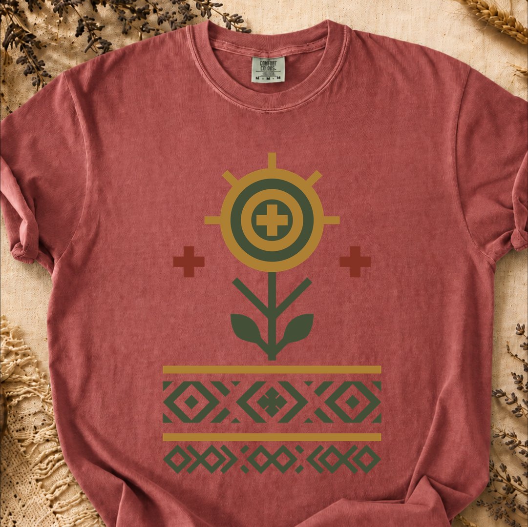 Roots of the Earth Creation, Ancient Symbols T-Shirt, Heavyweight