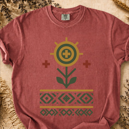 Roots of the Earth Creation, Ancient Symbols T-Shirt, Heavyweight