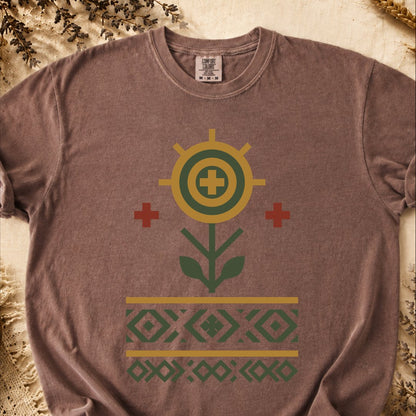 Roots of the Earth Creation, Ancient Symbols T-Shirt, Heavyweight