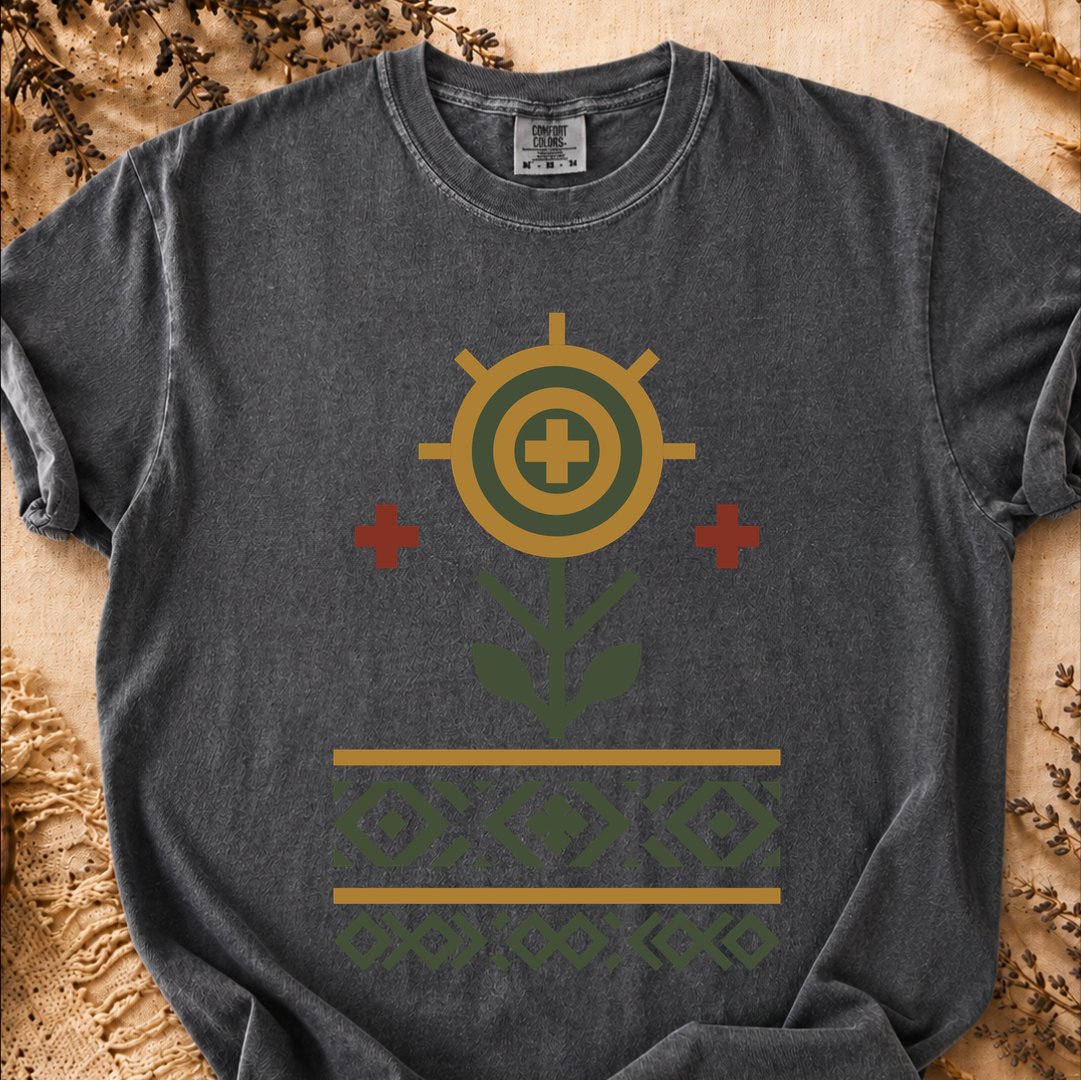 Roots of the Earth Creation, Ancient Symbols T-Shirt, Heavyweight
