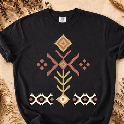 Sacred Roots Geometry, Ancient Symbols T-Shirt, Heavyweight