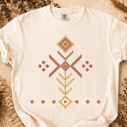 Sacred Roots Geometry, Ancient Symbols T-Shirt, Heavyweight
