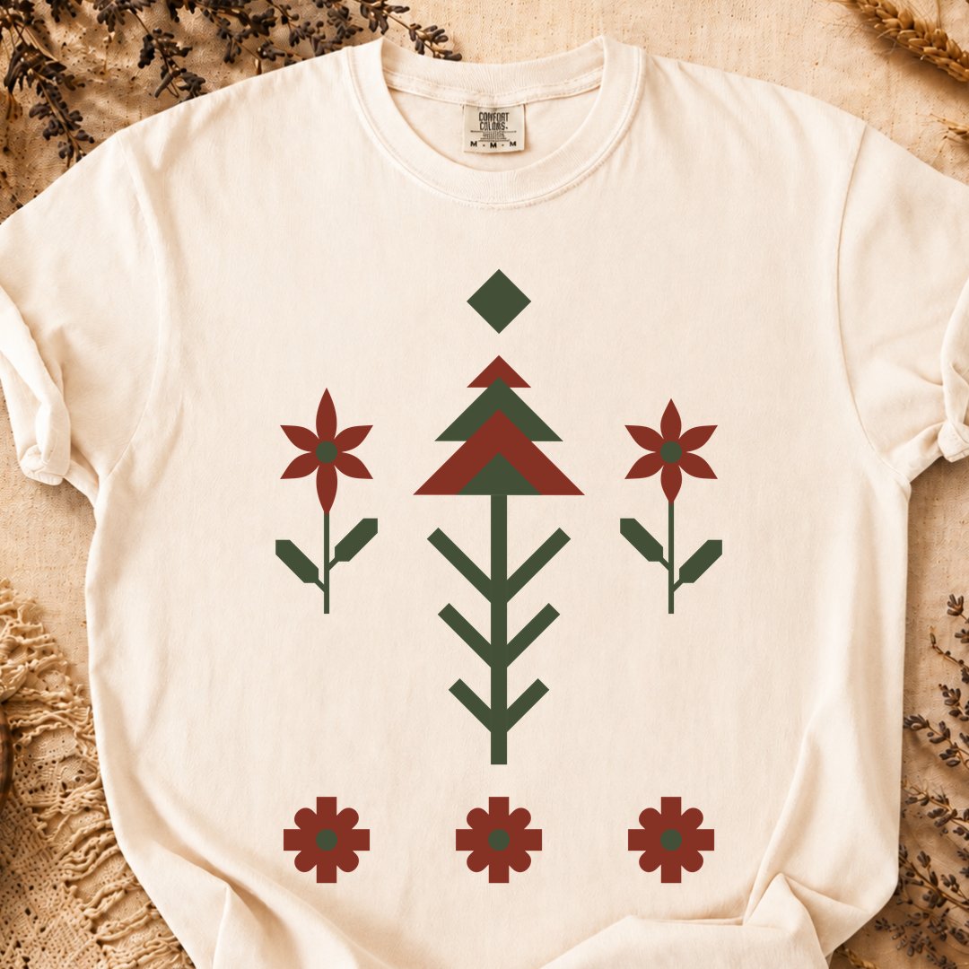Sacred Roots Geometry, Ancient Symbols T-Shirt, Heavyweight