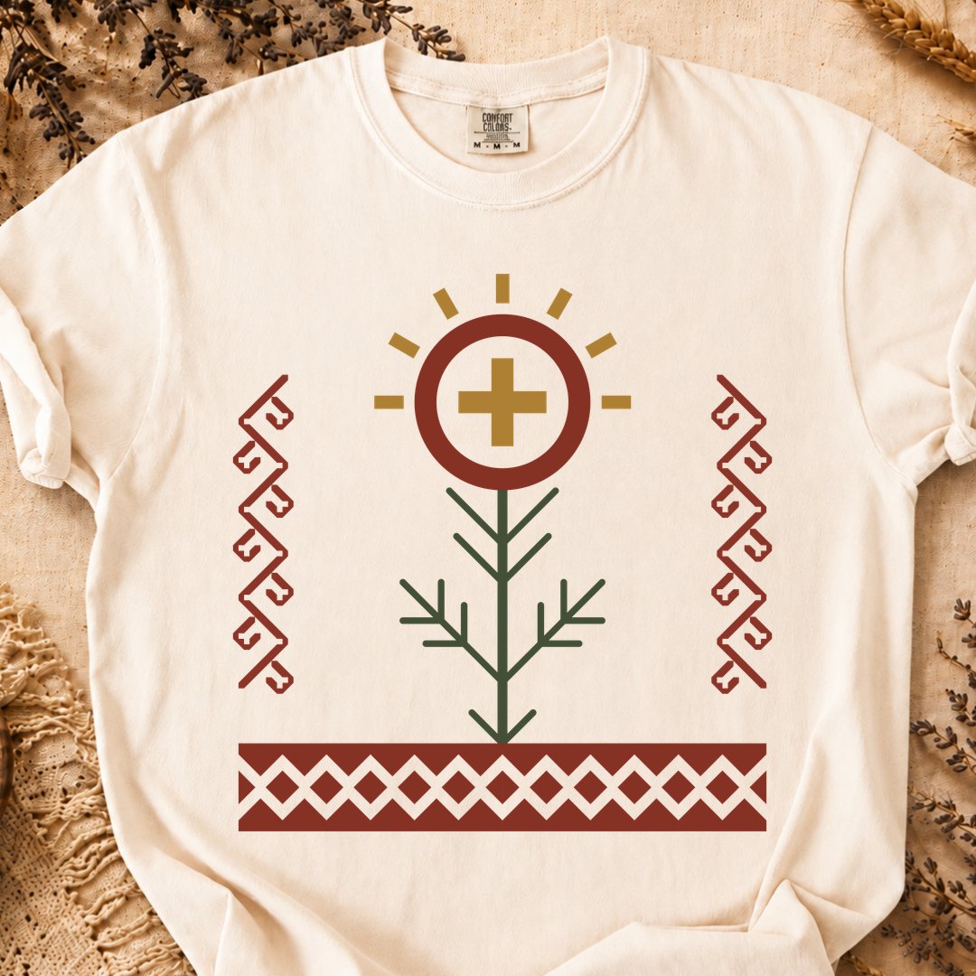 Solar Bloom, Ancient Symbols T-Shirt, Heavyweight