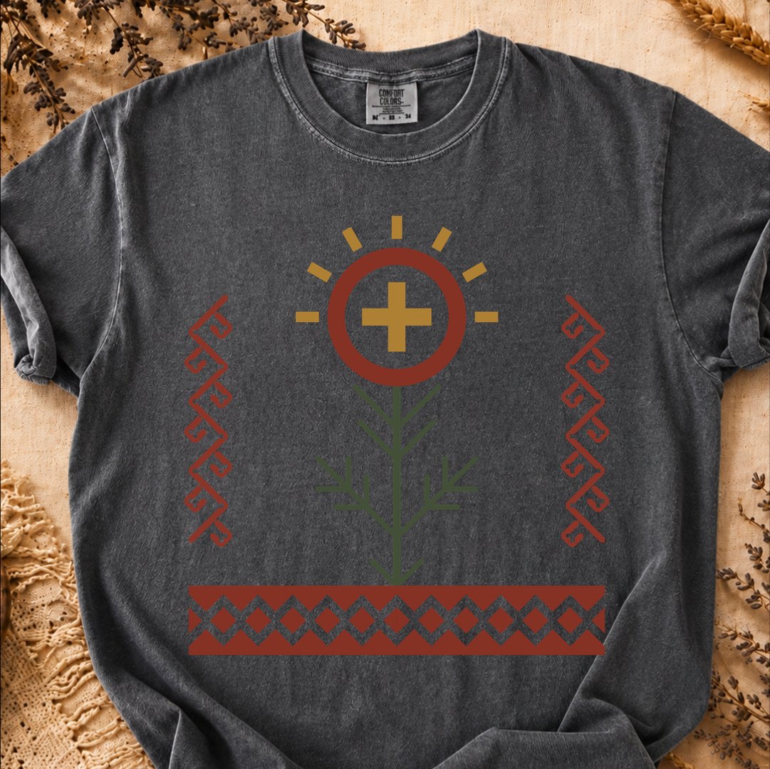 Solar Bloom, Ancient Symbols T-Shirt, Heavyweight