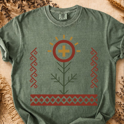 Solar Bloom, Ancient Symbols T-Shirt, Heavyweight