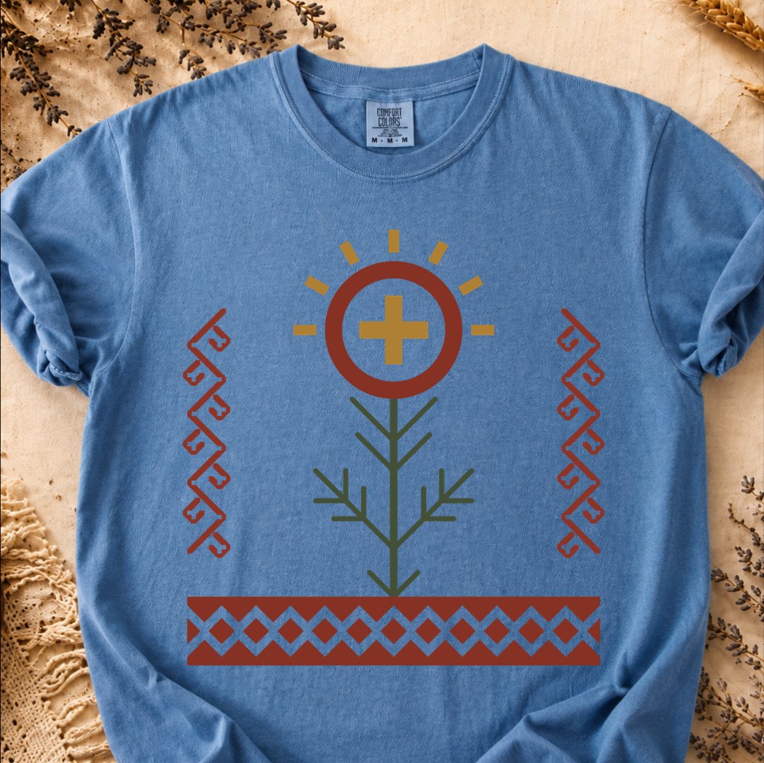 Solar Bloom, Ancient Symbols T-Shirt, Heavyweight