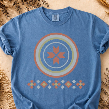 Solstice Circle, Ancient Symbols T-Shirt, Heavyweight