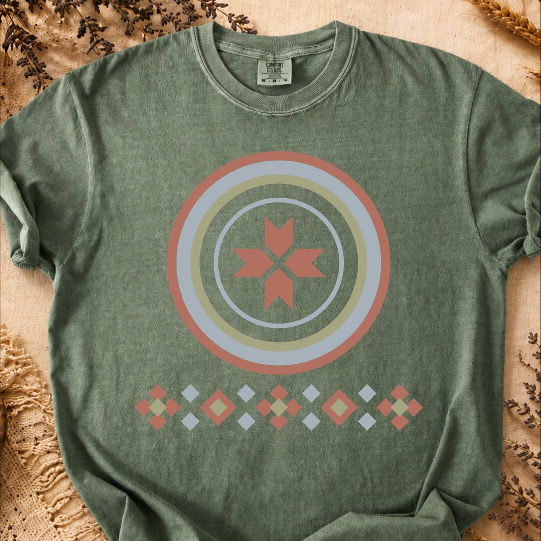 Solstice Circle, Ancient Symbols T-Shirt, Heavyweight