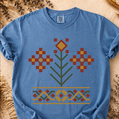 Spirit Tree Geometry, Ancient Symbols T-Shirt, Heavyweight
