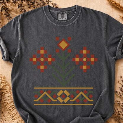 Spirit Tree Geometry, Ancient Symbols T-Shirt, Heavyweight